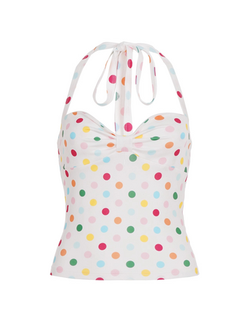 Candy Polka Dot Halter Top