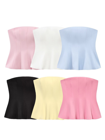 Amiya Strapless Tube Top