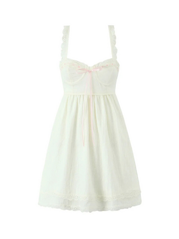 Hannah Lace Detailed Mini Dress