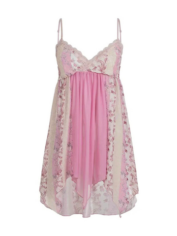 Alexia Pink Lace Long Top
