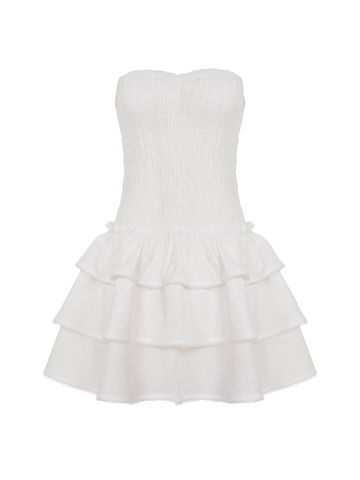 Truth Strapless Ruffled Mini Dress