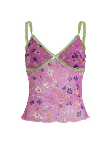 Mina Floral Mesh Top