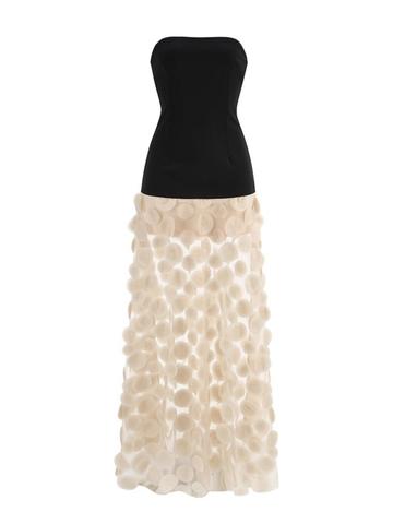 Madysen Strapless Mesh Maxi Dress
