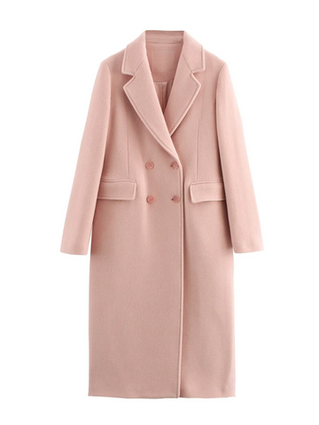 Adley Double-Breasted Long Coat