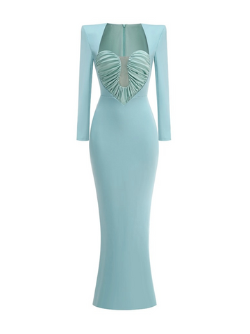 Moon Heart Ruched Gown