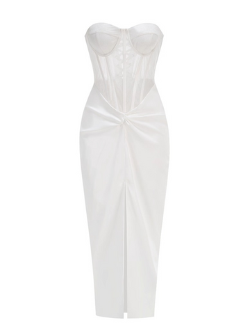 Ember Satin Corset Gown