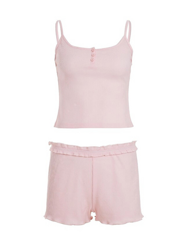 Abby Ribbed Knit Pajama Set