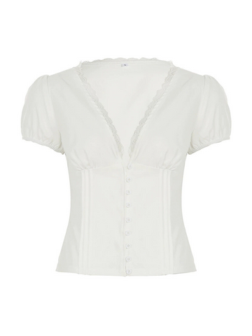 Ada Lace Trim Top