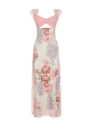 Analise Floral Maxi Dress in Pink