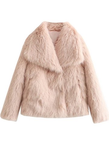 Karra Faux Fur Lapel Jacket