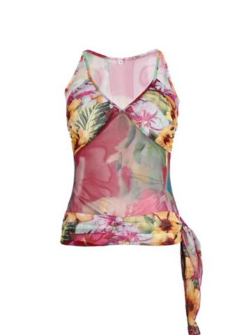 Eily Tropical Mesh Top