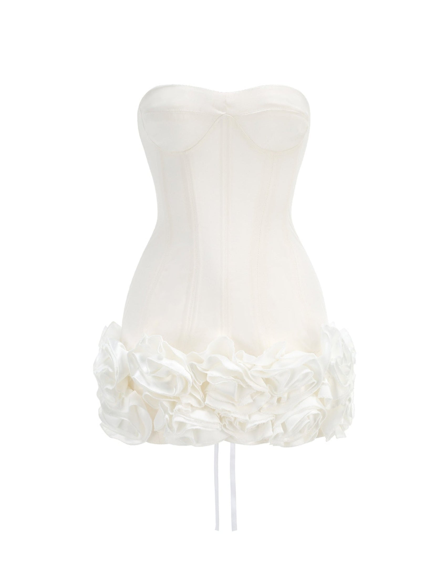 Inna Bloom Corset Mini Dress in White Inna Bloom Corset Mini Dress in White