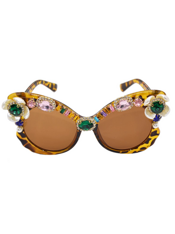 Taraji Crystal Embellished Sunglasses