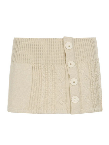 Ariel Twist Knit Mini Skirt