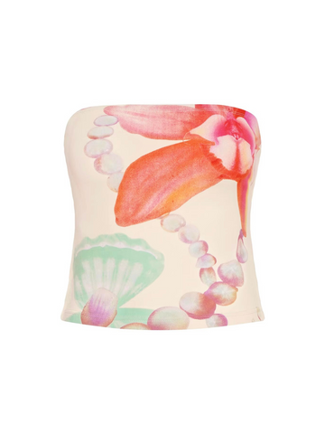 Evelia Floral Tube Top