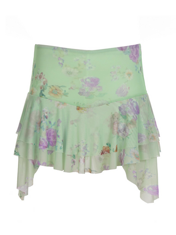 Amaryah Monet Floral Mini Skirt
