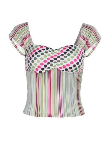 Nayah Striped Crop Top
