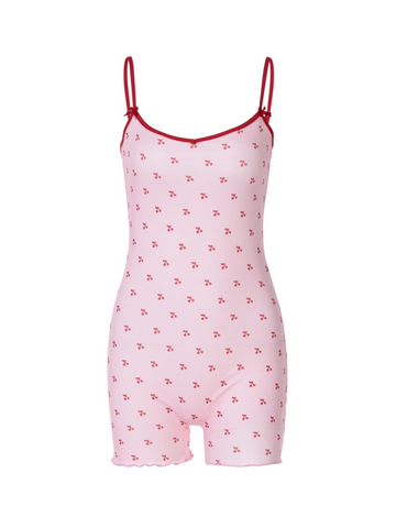 Yazmin Cherry Print Romper