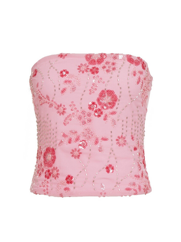 Lynn Sequin Tube Top