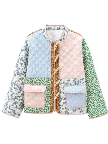Roxy Vintage Patchwork Quilted Jacket