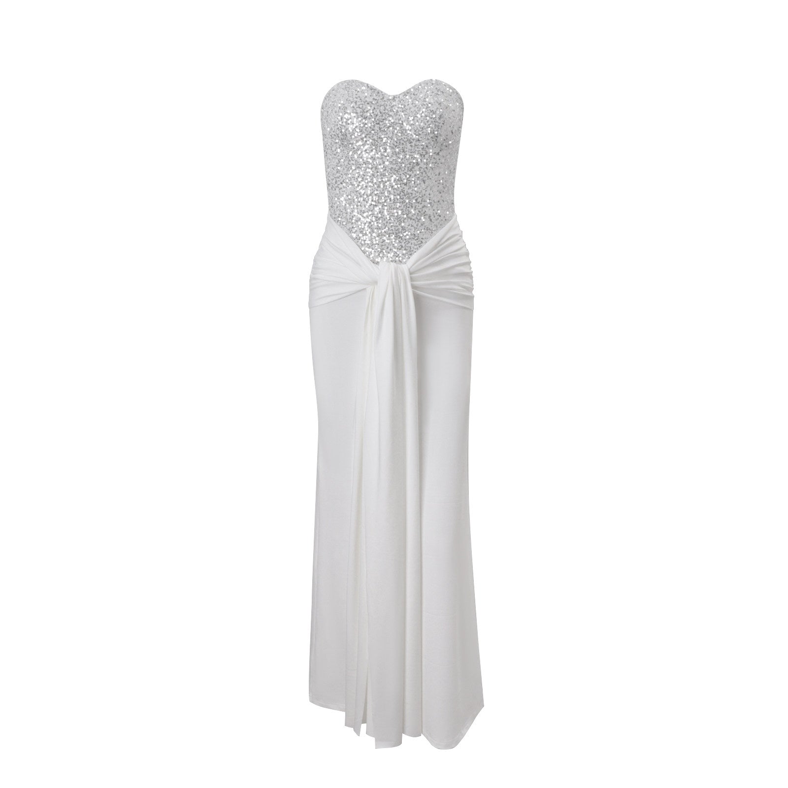 strapless fishtail sequin dress Portia and Scarlett Strapless Sequin Prom Dress PS24341