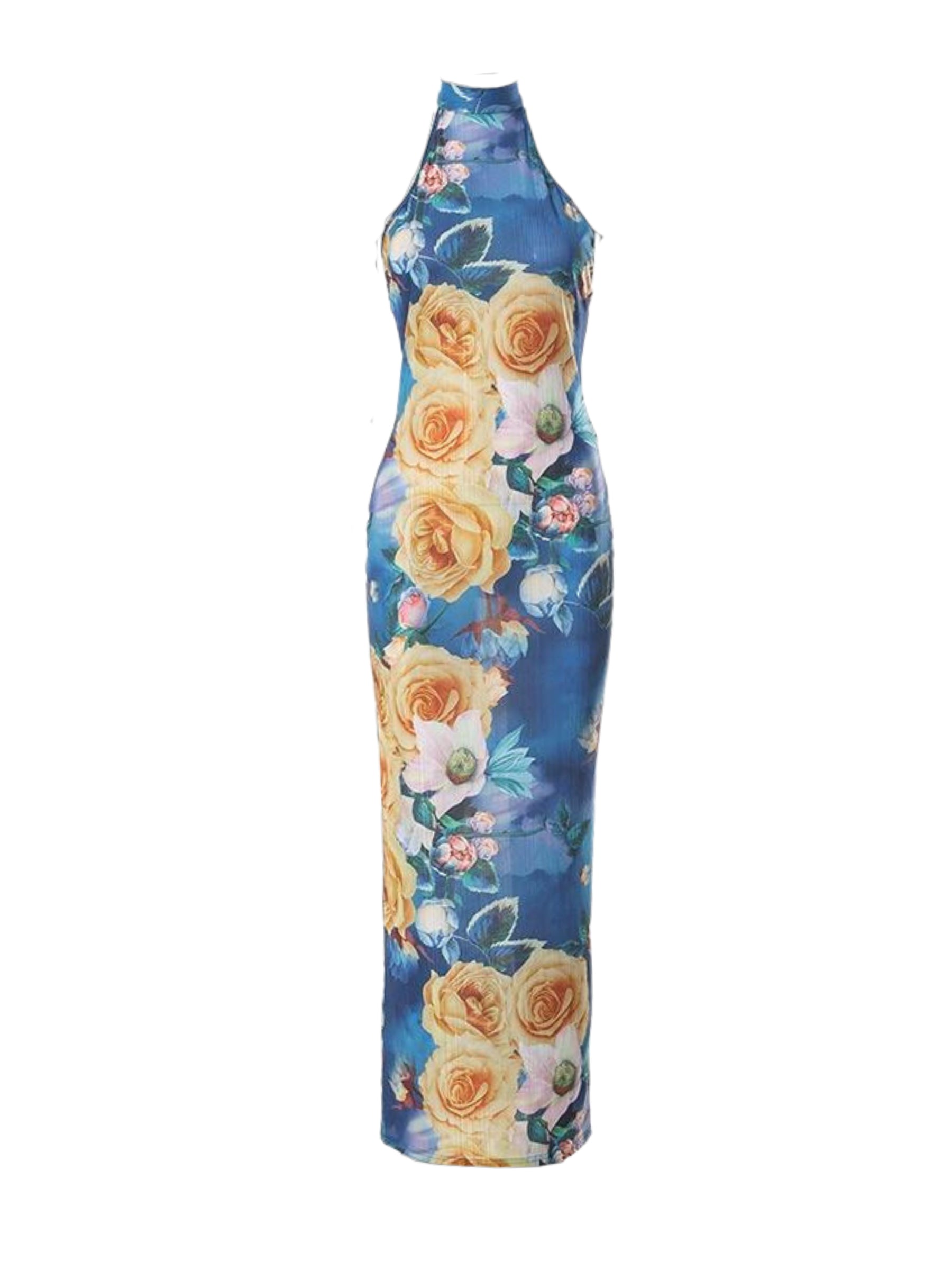 reyna maxi dress Reyna | Olive Pleated Chiffon Cold-Shoulder Maxi Dress