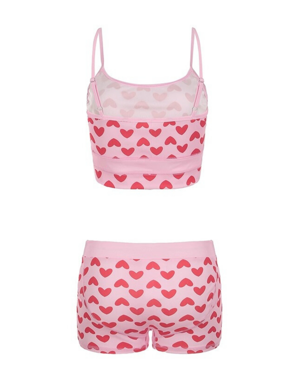 Kamiya Heart Print Short Set