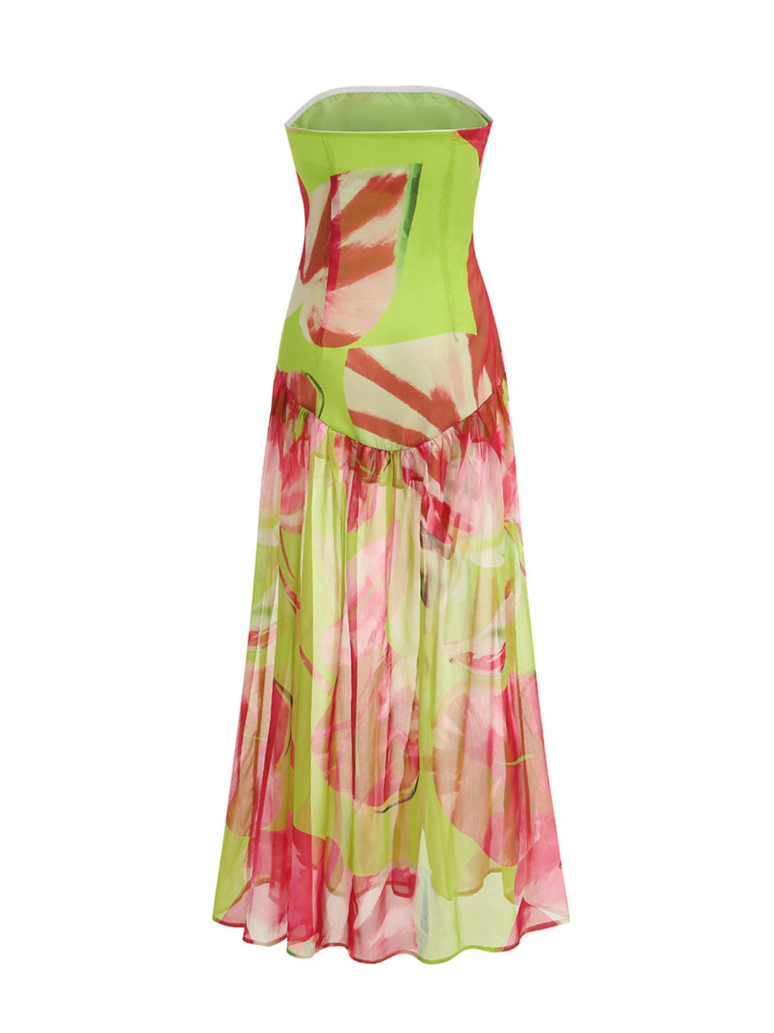 Milaya Slit  Maxi Dress in Green