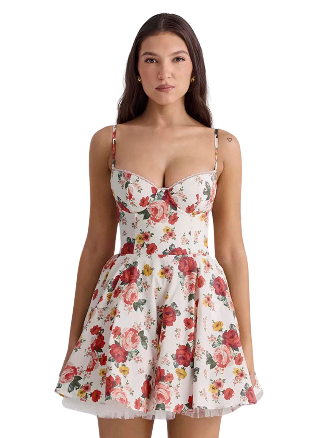 Moon Floral Mini Gown Dress