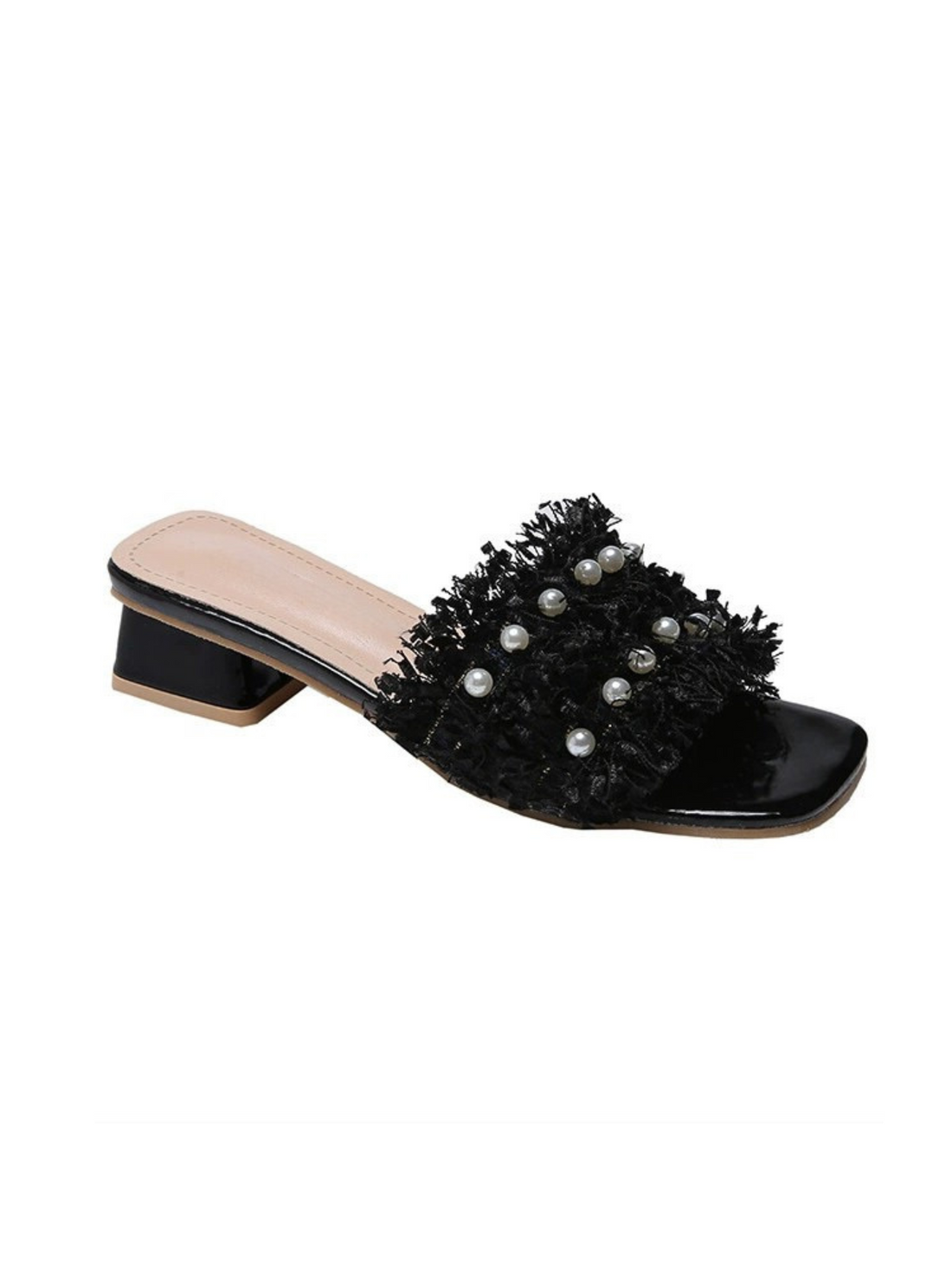 Alisson Pearl Embellished Mules