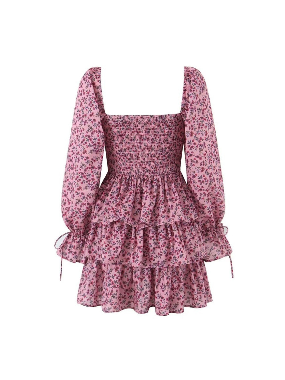 Salma Floral Mini Dress in Pink