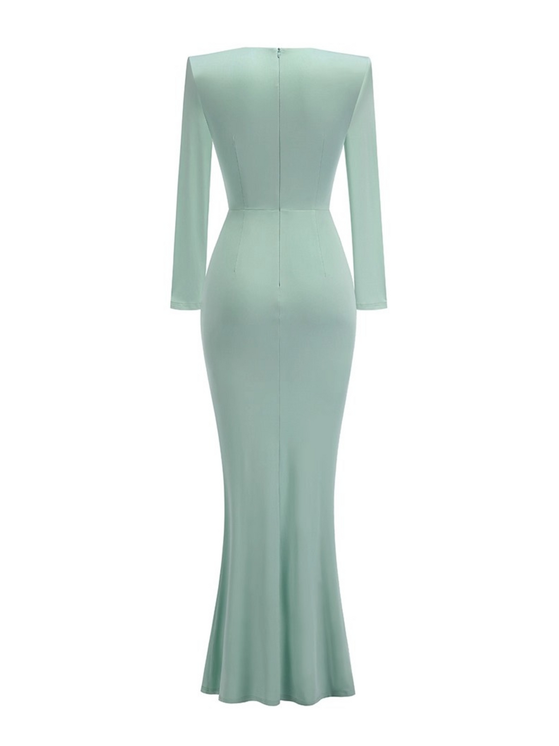 Mya Long Sleeve Ruched Maxi Gown