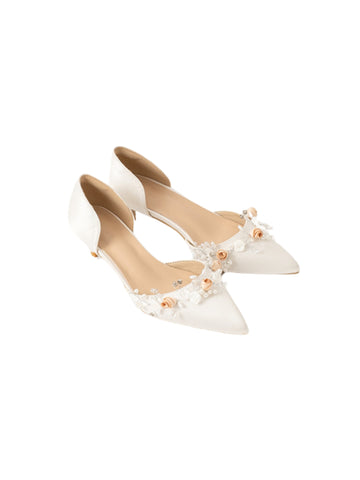 Mea Floral Satin Heels