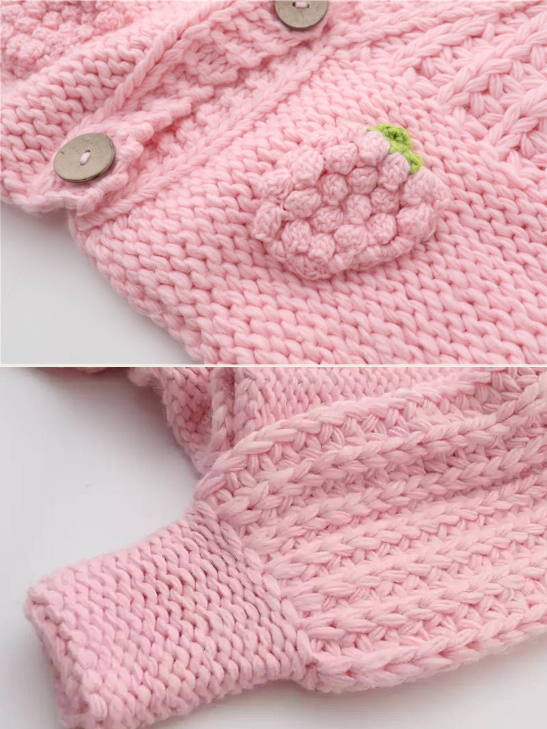 Shira Strawberry Knit Cardigan