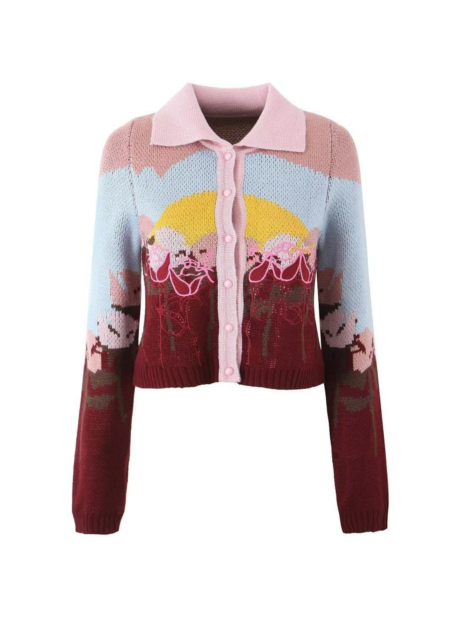Hazel Embroidered Knit Cardigan