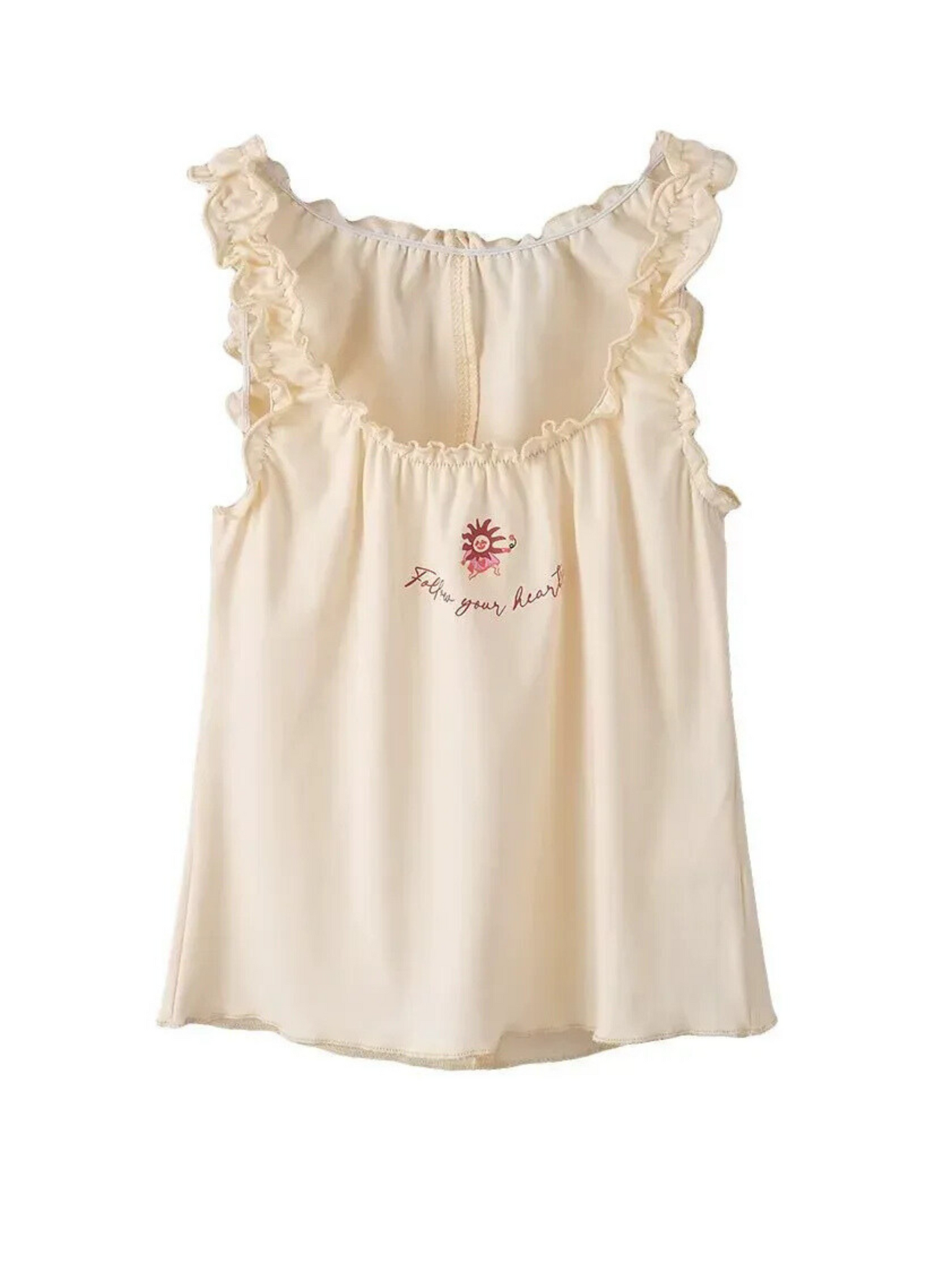 Ayelet Cropped Ruffle Vest
