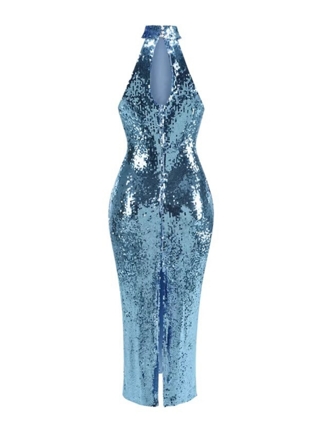 Cheyenne Halter Sequin Midi Dress