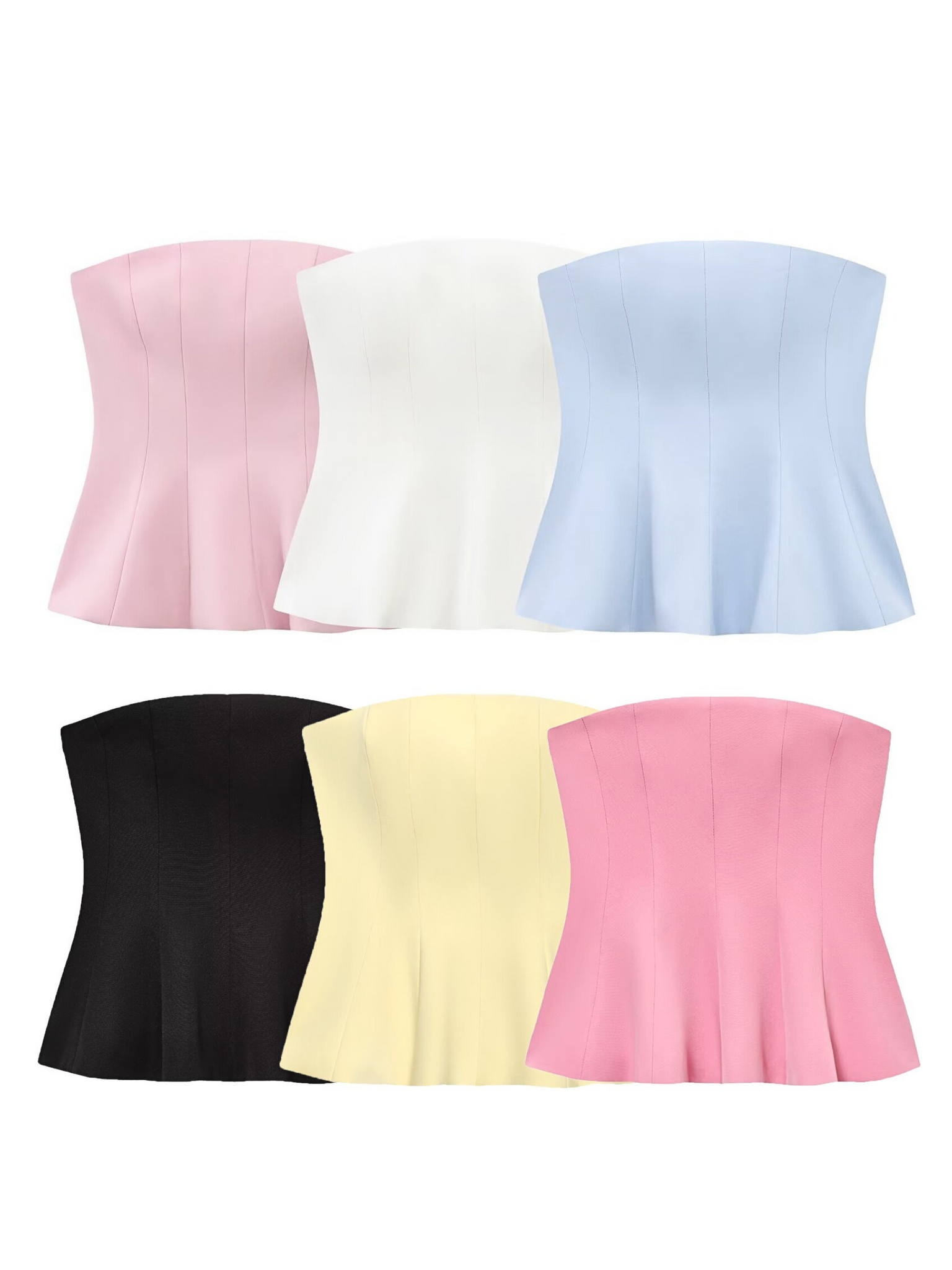Amiya Strapless Tube Top