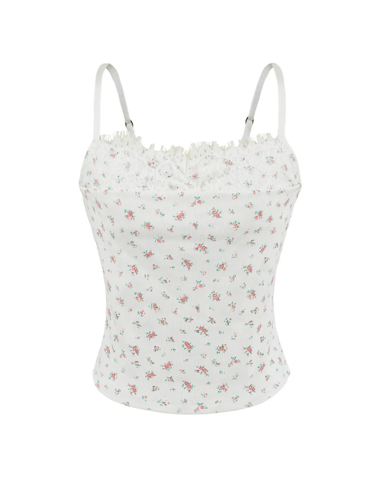 Nika Floral Lace Trim Camisole
