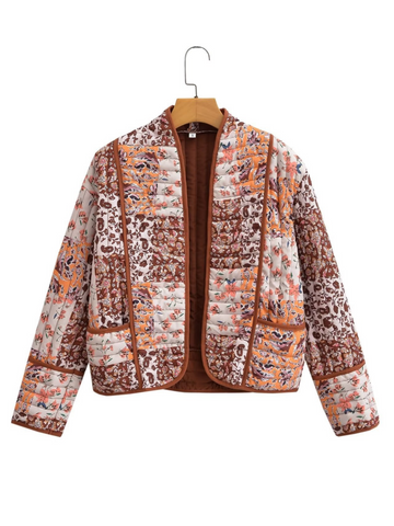Atalie Vintage Patchwork Quilted Jacket