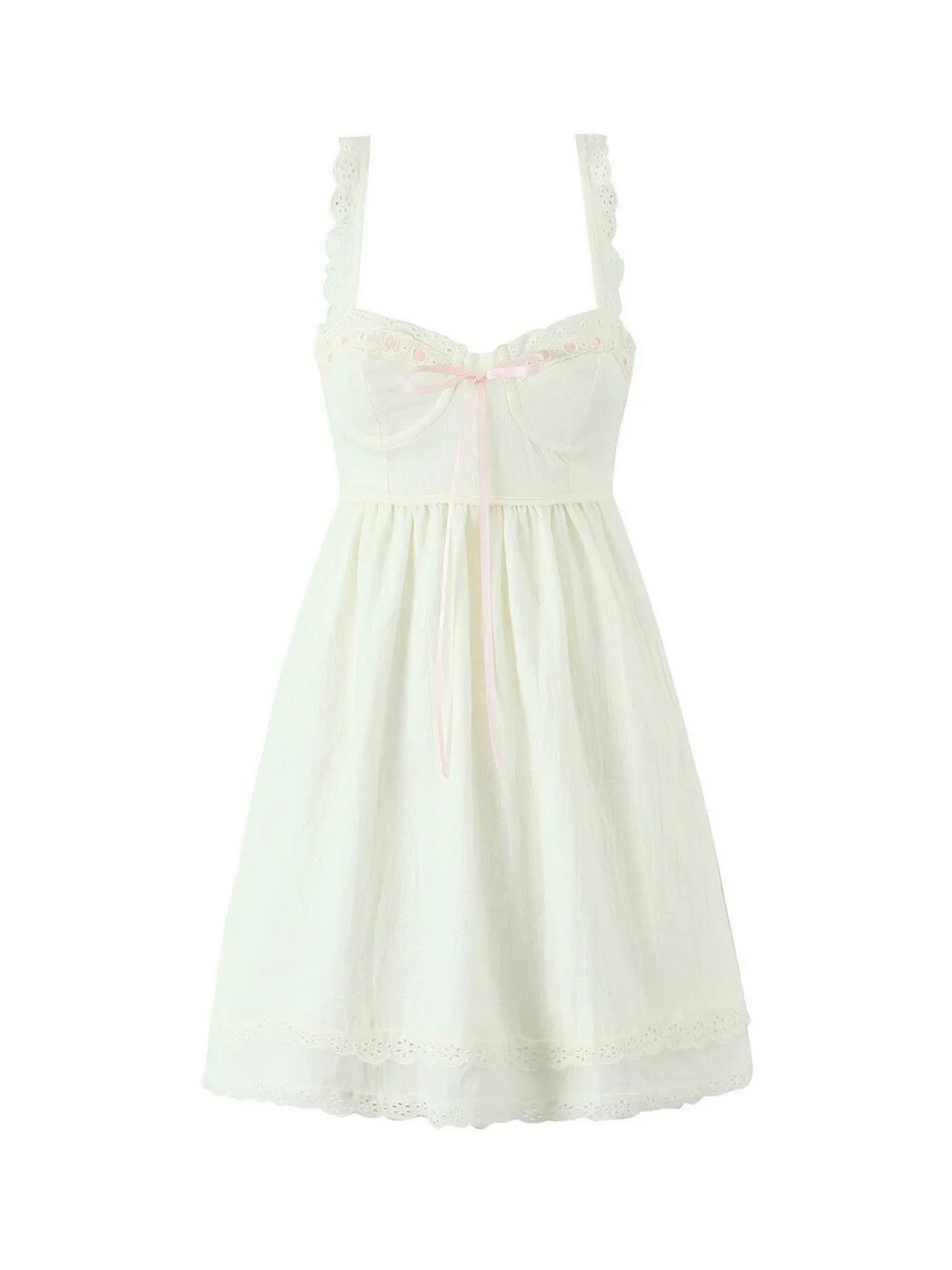 Hannah Lace Detailed Mini Dress