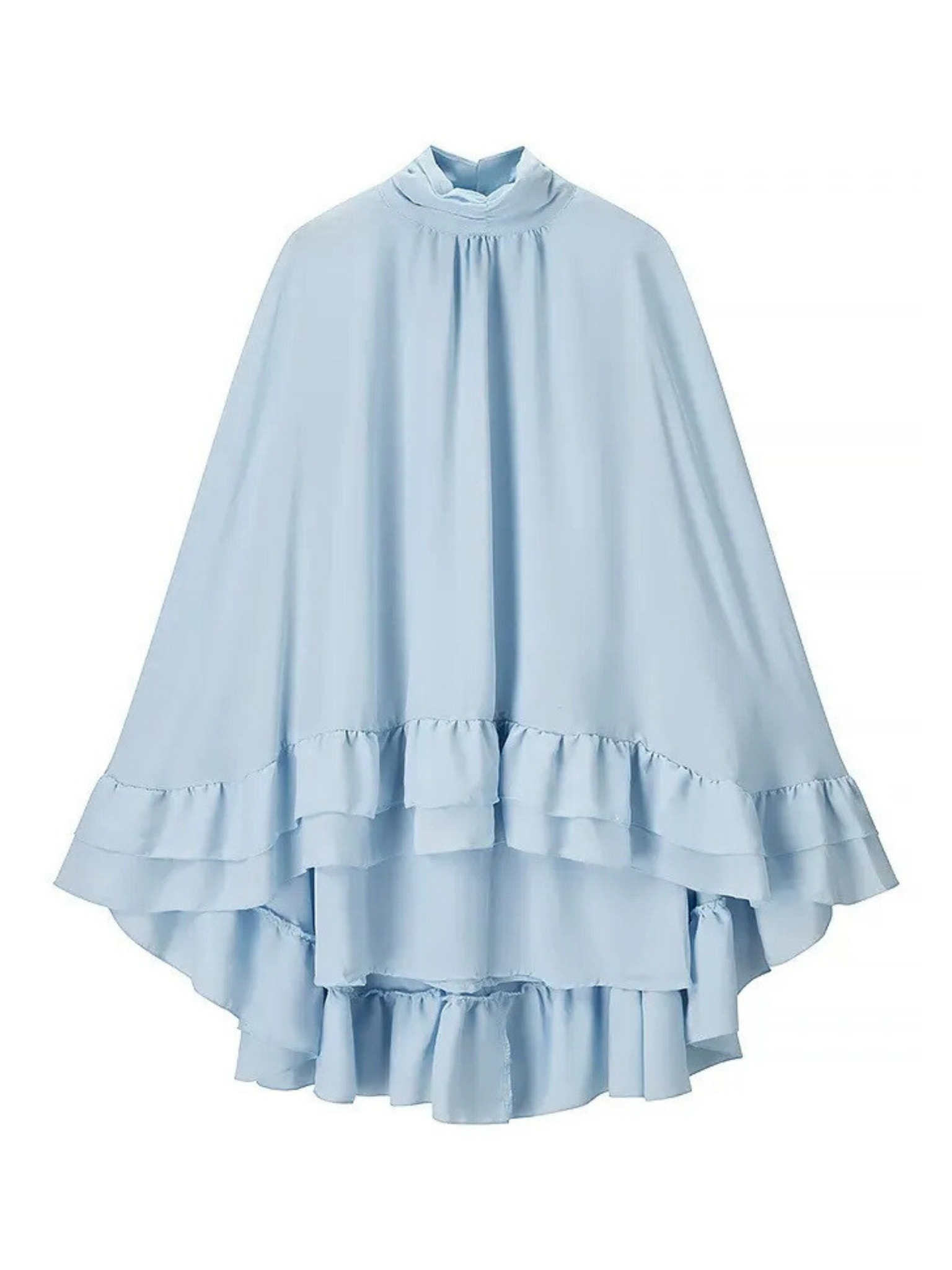 Indie Ruffled Bell Sleeve Mini Dress