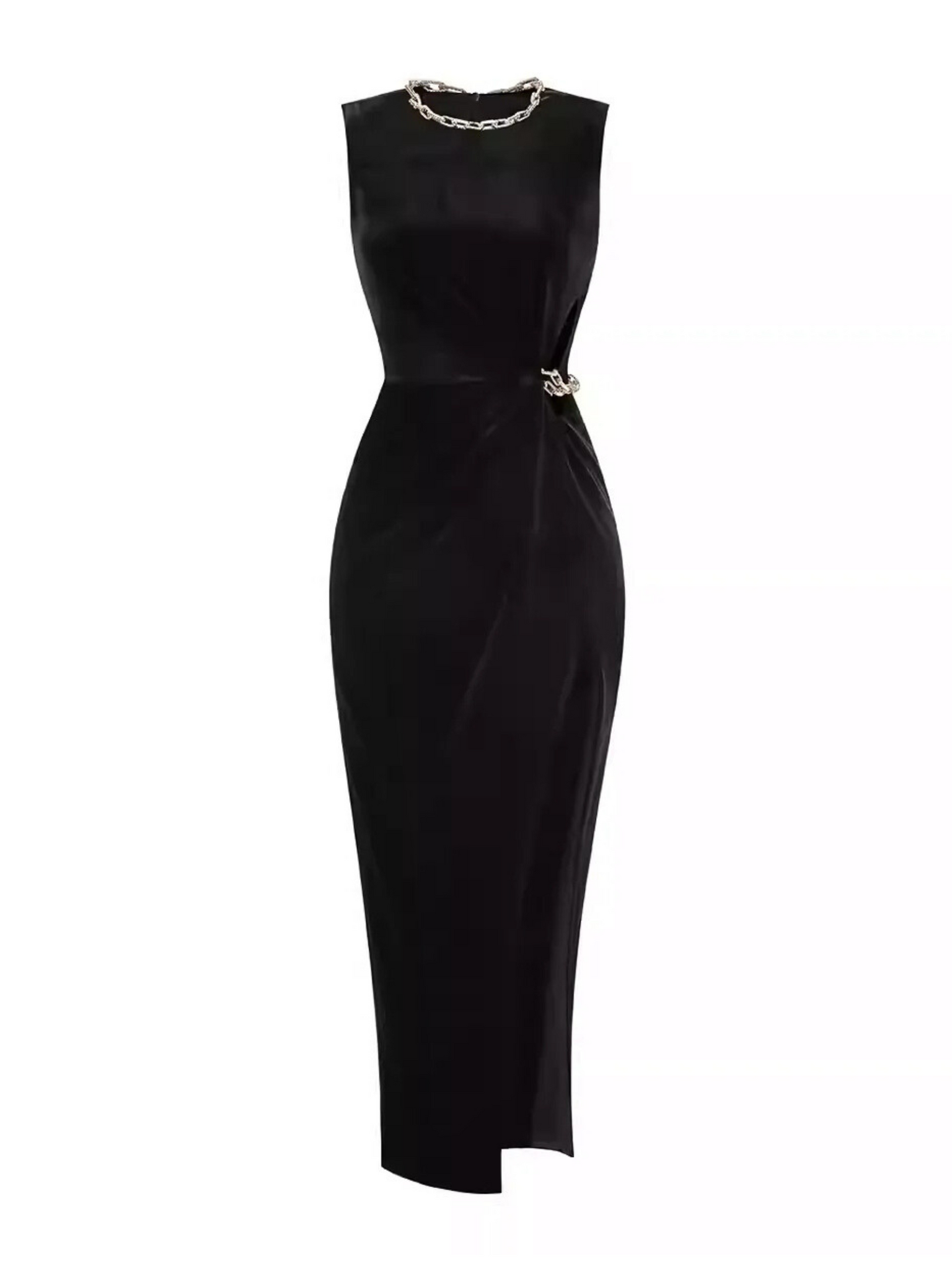 Niylah Pearl Velvet Maxi Dress