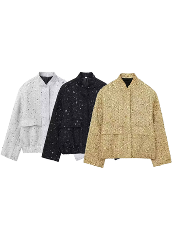 Janel Sparkle Sequin Jacket