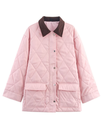 Ryder Pink Quilted Utility Jacket
