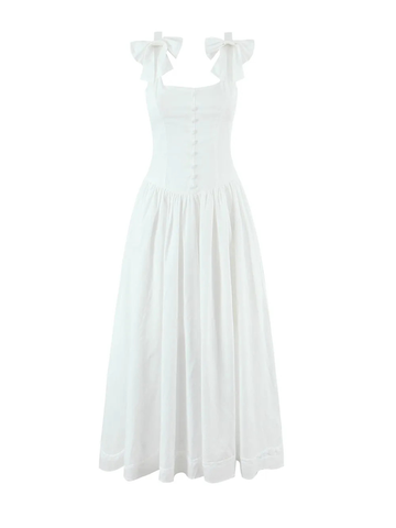 Alba Bow Detail Midi Dress