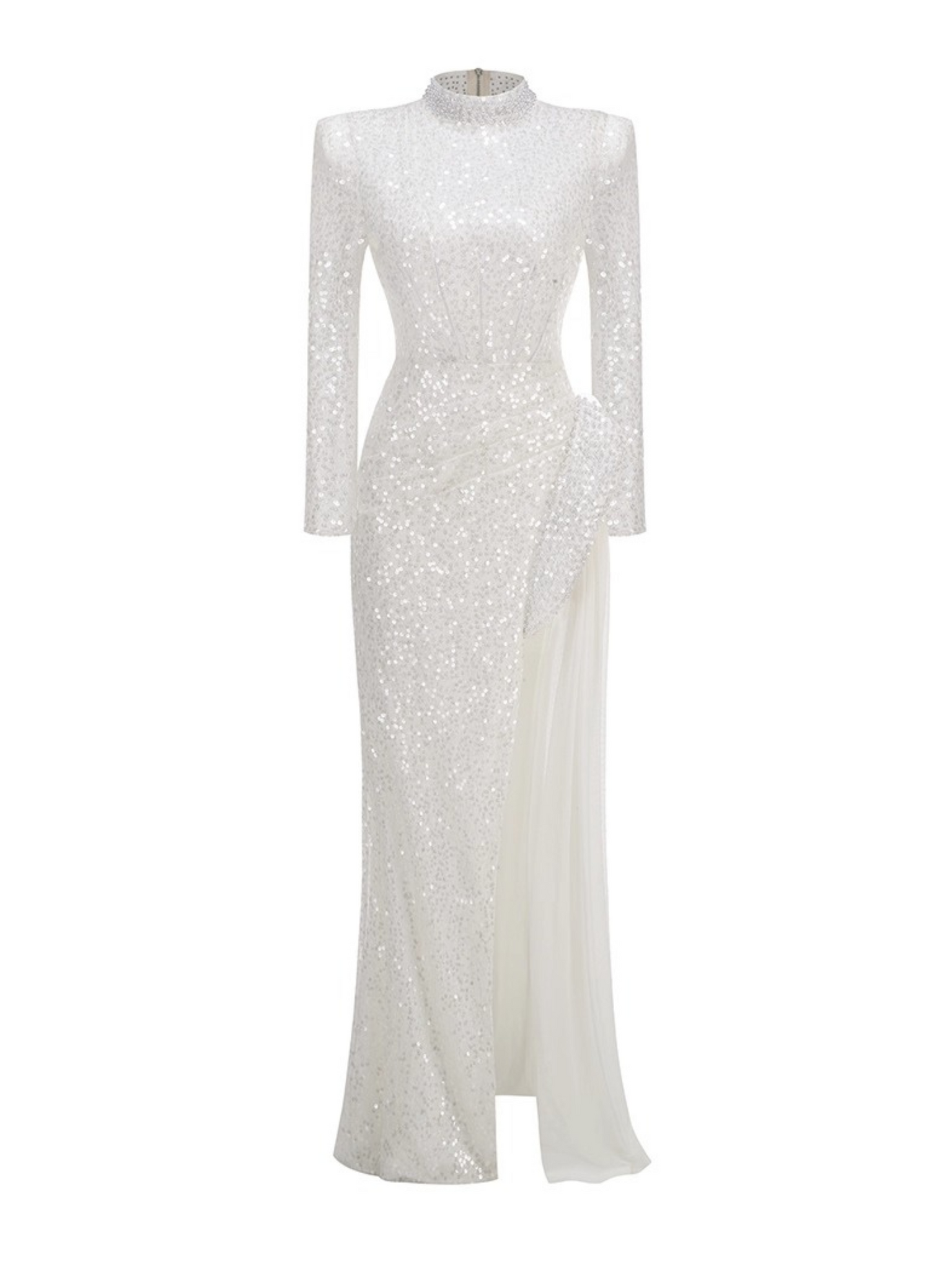 Skylar Sequin Long Sleeve Maxi Dress
