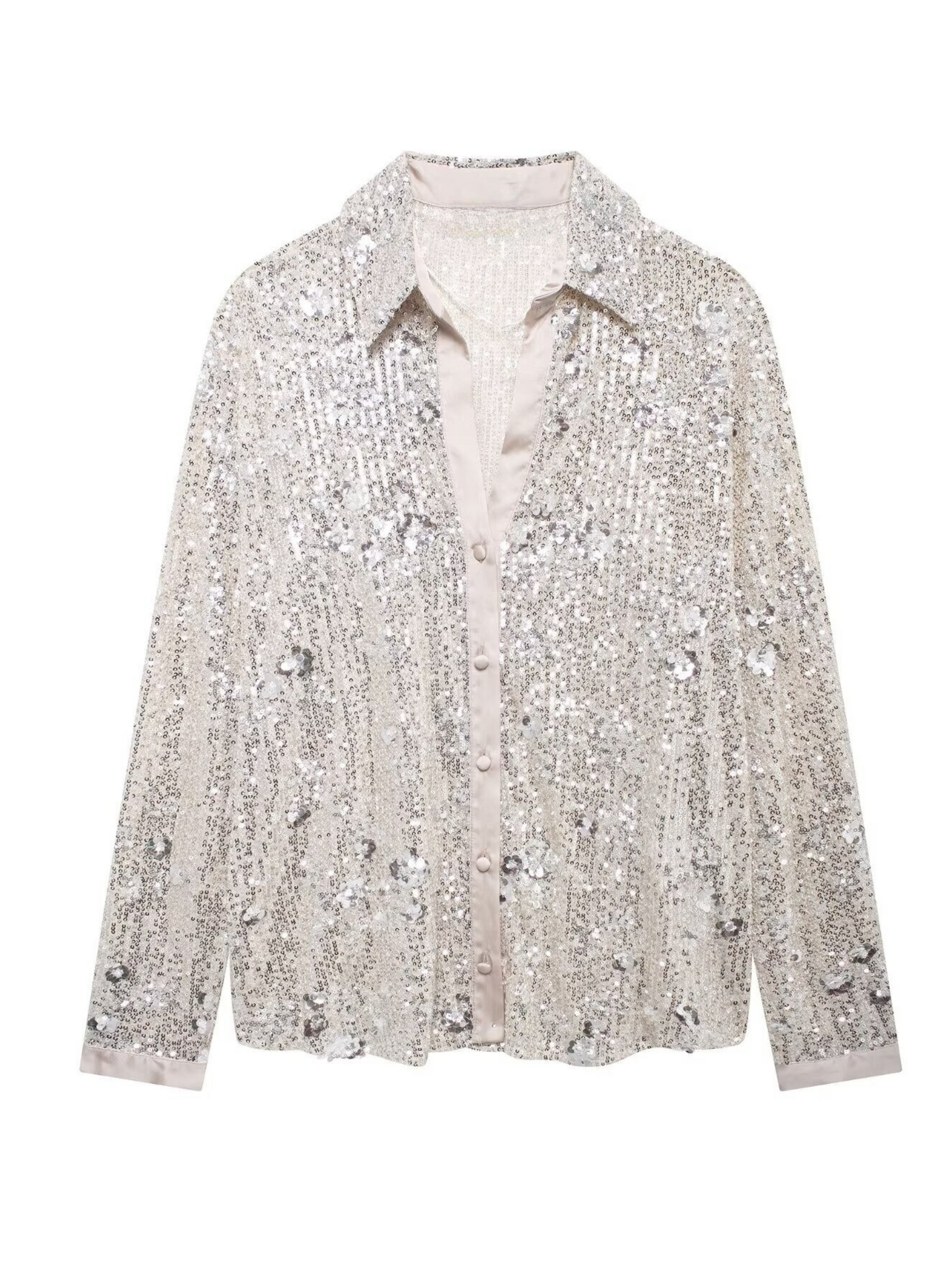 Jace Sequin Button-Up Shirt