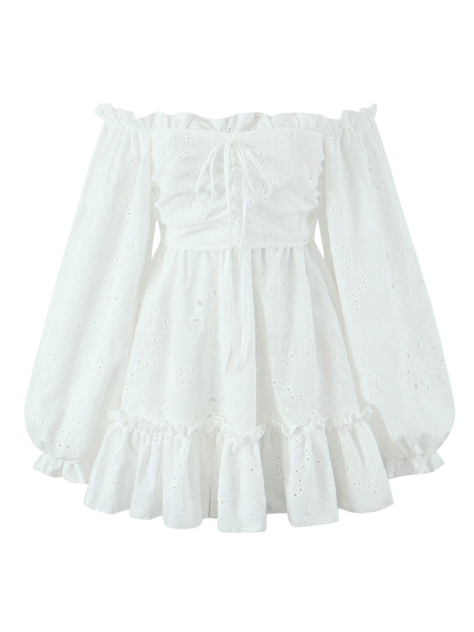 Nairobi Off Shoulder Ruffle Mini Dress