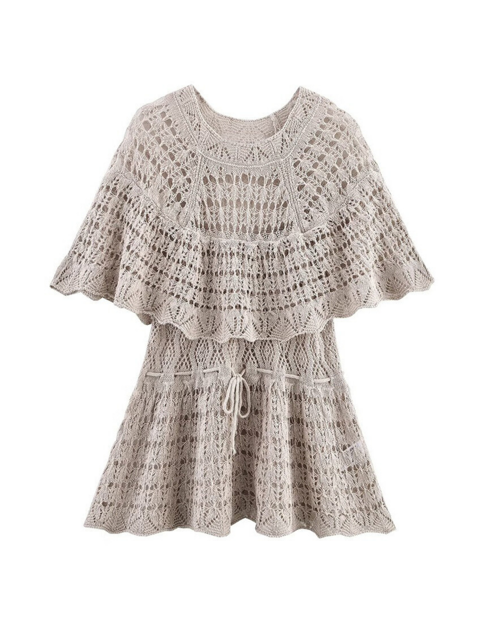 Joi Layered Lace Knit Top